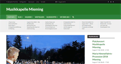Desktop Screenshot of musikkapelle-mieming.at