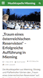 Mobile Screenshot of musikkapelle-mieming.at